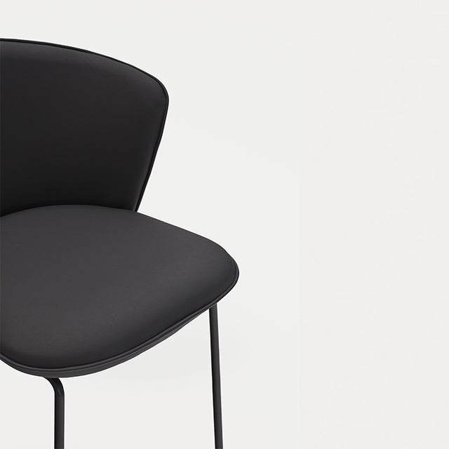 Silla de Comedor Tapizada Add Negra