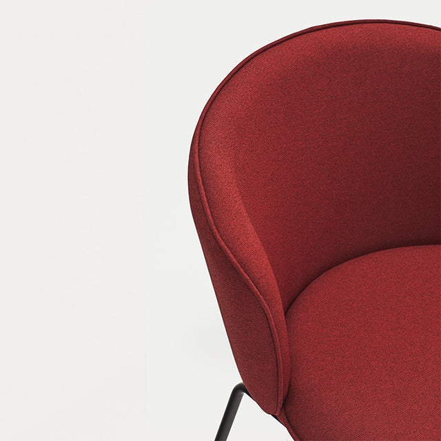 Silla de Comedor Tapizada Add Roja