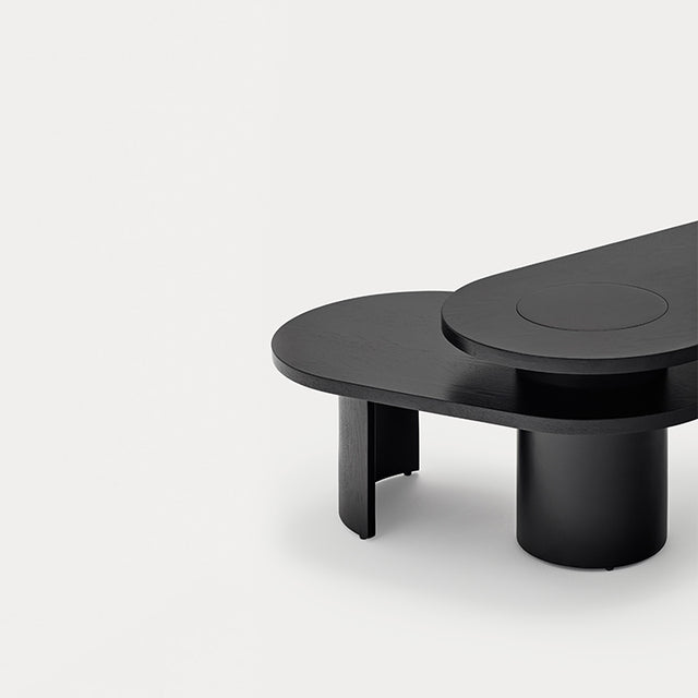 Mesa de Centro Ovalada Nori 95 Negra