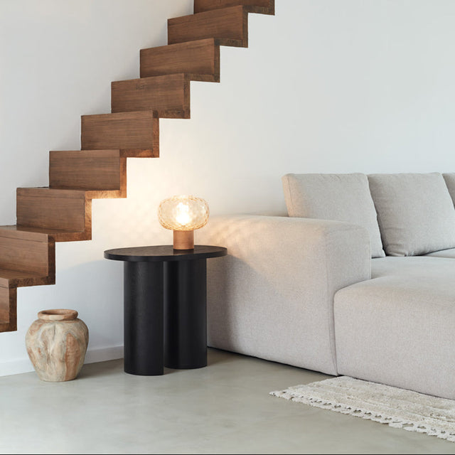 Mesa Auxiliar Ovalada Nori 60 Negro