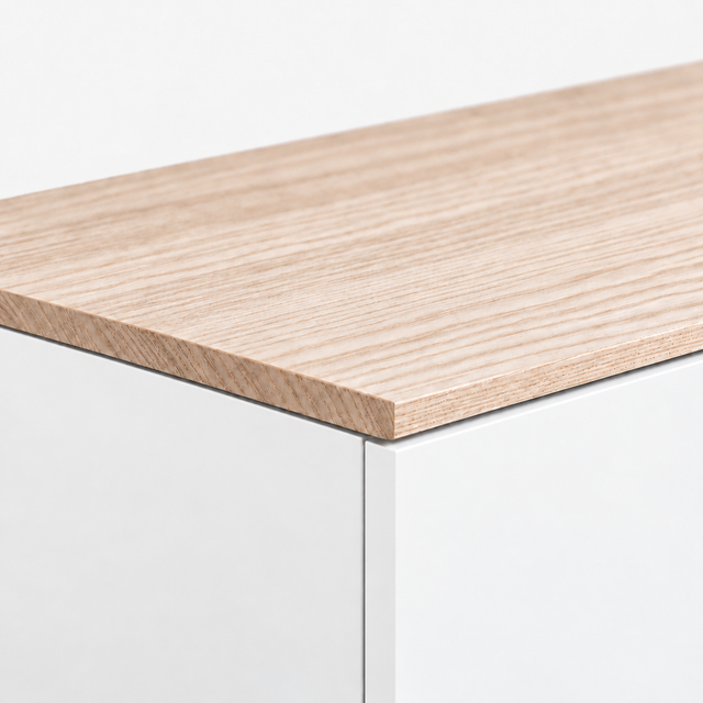 Nolla 200 Cream & Wood TV Unit