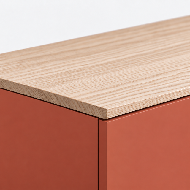 Nolla 200 Cream & Wood TV Unit