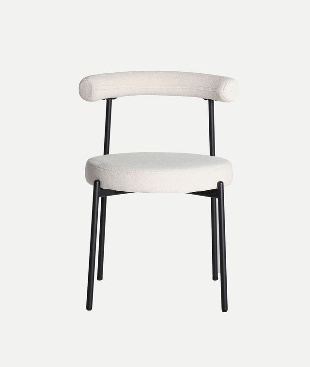 Silla Tapizada Breville Blanco Roto