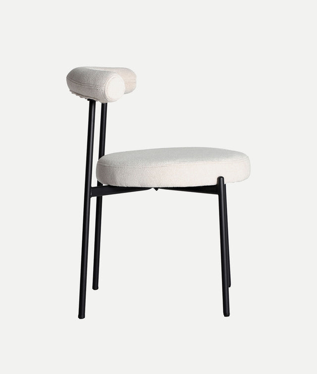 Silla Tapizada Breville Blanco Roto