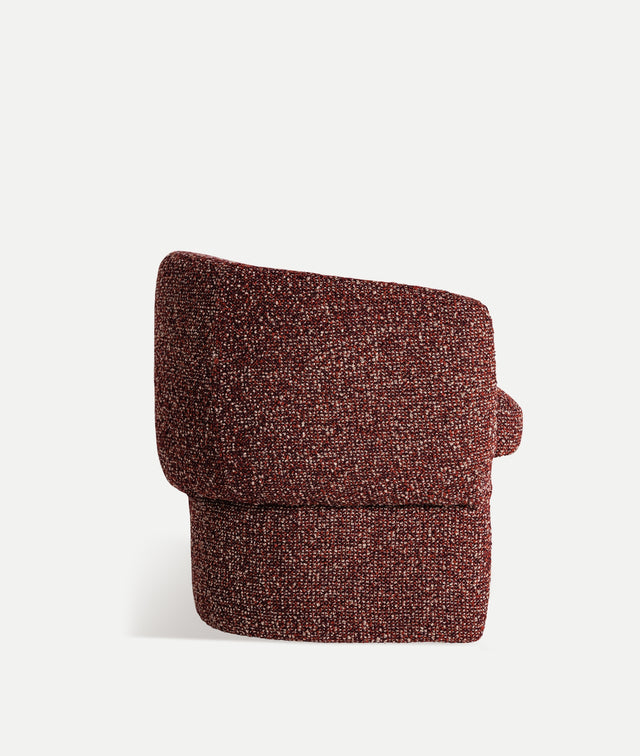 Sillón Tapizado Leke Burdeos Jaspeado