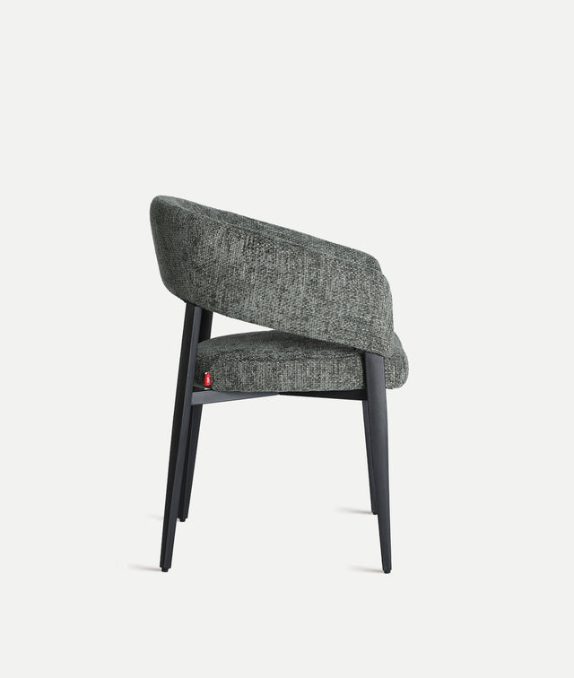 Silla Tapizada Bruges Gris Jaspeado