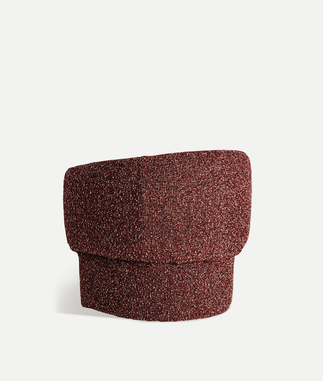 Sillón Tapizado Leke Burdeos Jaspeado