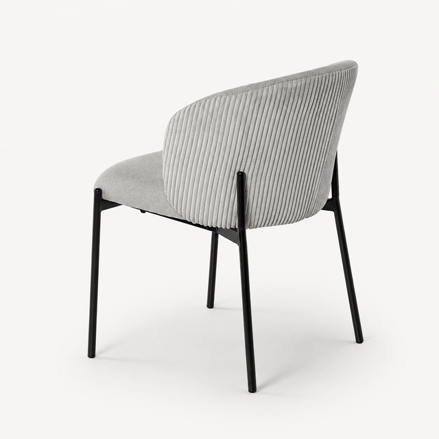 4x chaises de salle à manger Faina grises "Slowpop"