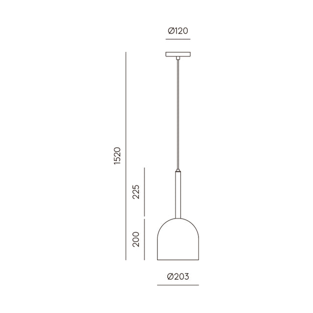 Medidas Lámpara colgante Luc Aromas del Campo Slowdeco