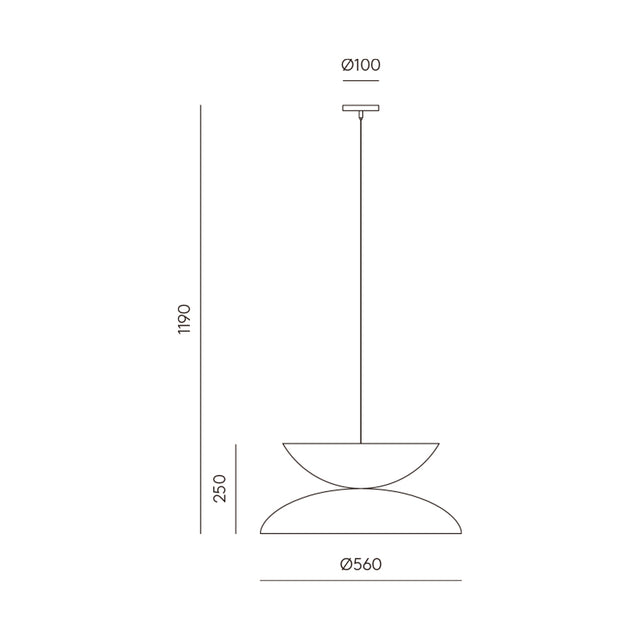 Medidas Lámpara colgante Yoy Aromas del Campo Slowdeco