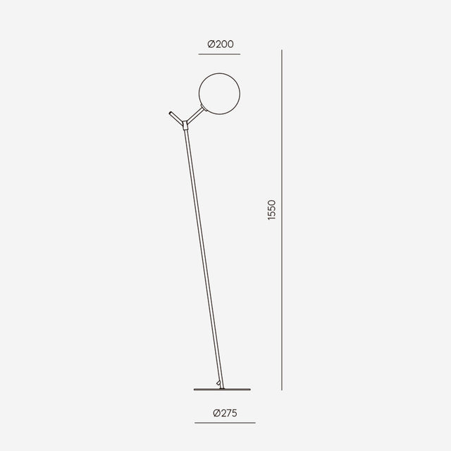 Medidas Lámpara de pie Ato Aromas del CAmpo Slowdeco