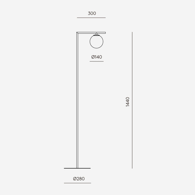 Medidas Lámpara de pie End Aromas del Campo Slowdeco