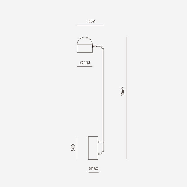 Medidas Lámpara de pie Luc Aromas del Campo Slowdeco