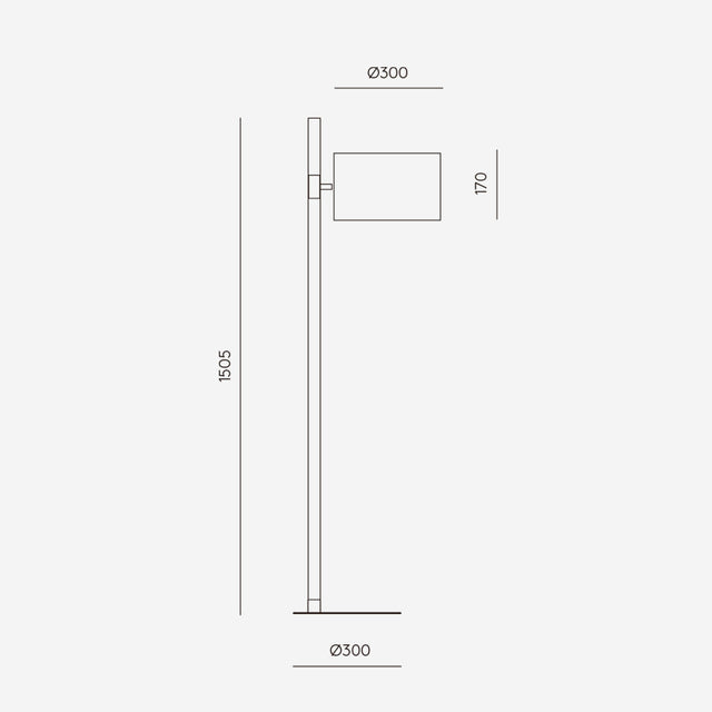 Medidas Lampara de pie Ru Aromas del Campo Slowdeco