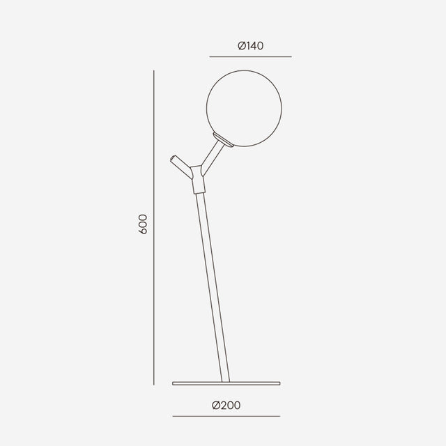 Medidas Lámpara sobremesa Ato Aromas del campo Slowdeco
