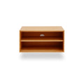 Mueble Auxiliar de 80 cm Roble Natural Sin puertas con balda abierto Colgado Pared Slowdeco