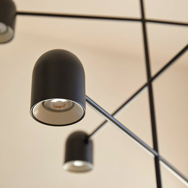 Vista detalle Lámpara colgante Pip acero negro mate Aromas del Campo Slowdeco