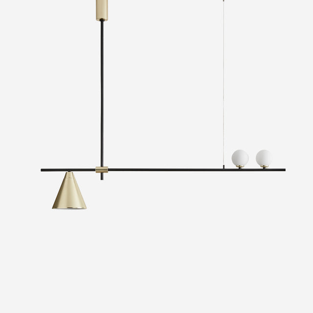 Vista frontal Lámpara colgante Cra oro mate Aromas del Campo Slowdeco