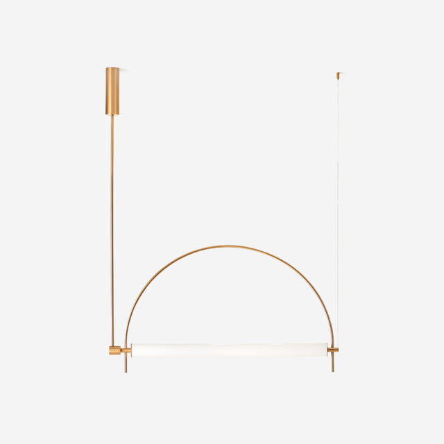 Vista frontal Lámpara colgante Arc Oro mate Aromas del Campo Slowdeco